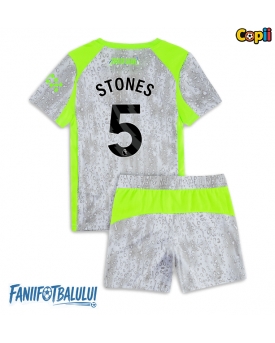 Manchester City John Stones #5 Echipament de Fotbal Replică 2025-26 Copii Treilea (+ Șorturi)